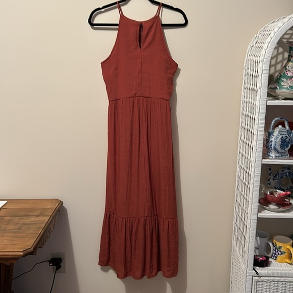 Luxology Women’s Embroidered Lace Tank Calf Length Dress Boho Size Medium - Picture 2 of 10